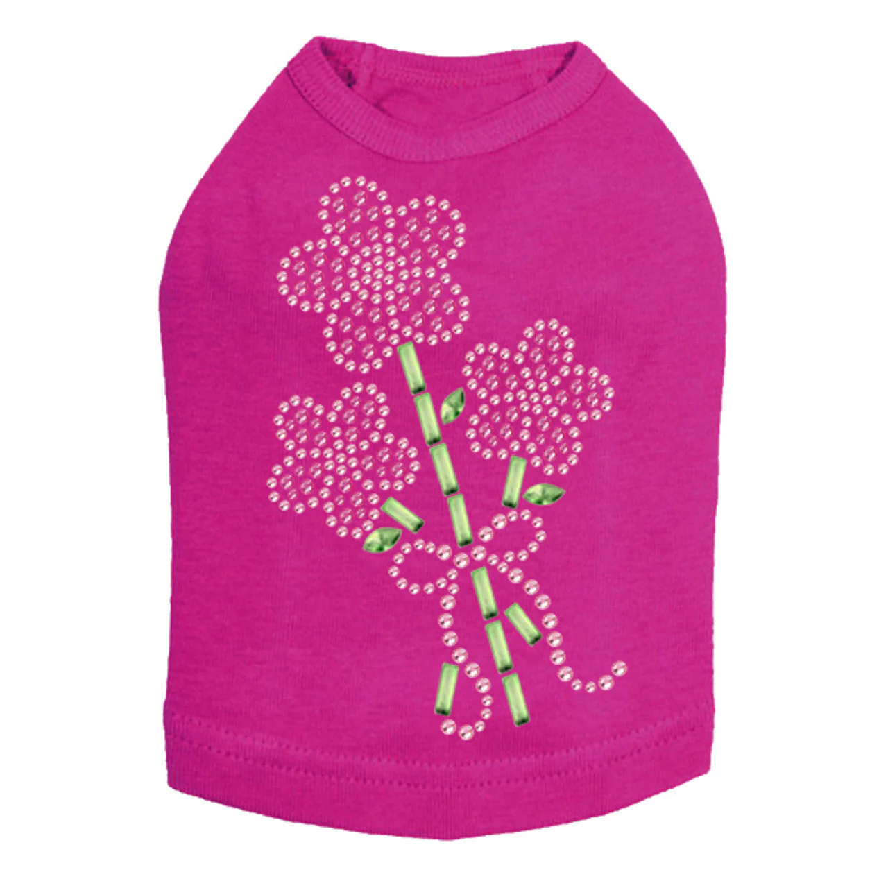 Pink Flower Bouquet - Dog Tank - Image 13