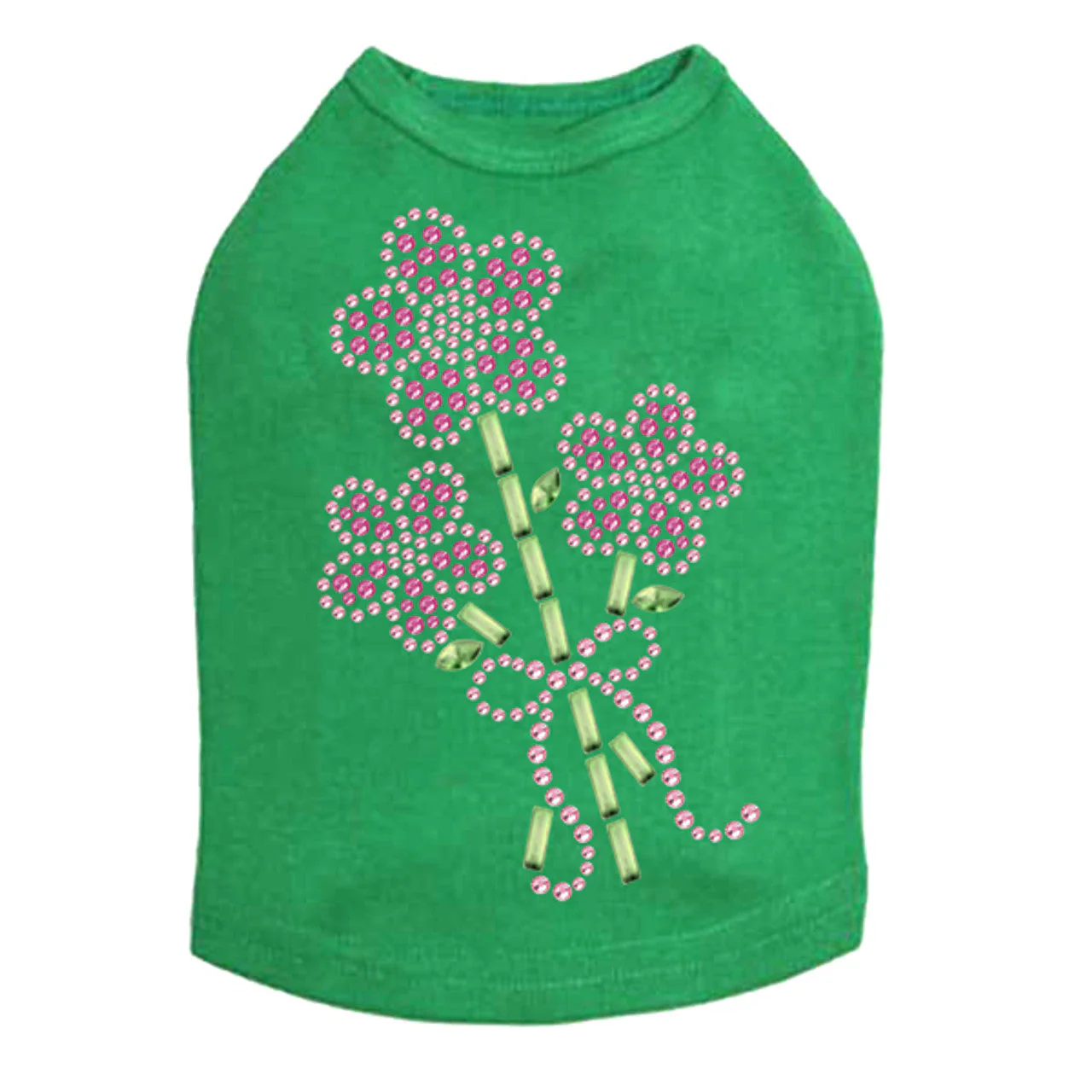 Pink Flower Bouquet - Dog Tank - Image 2