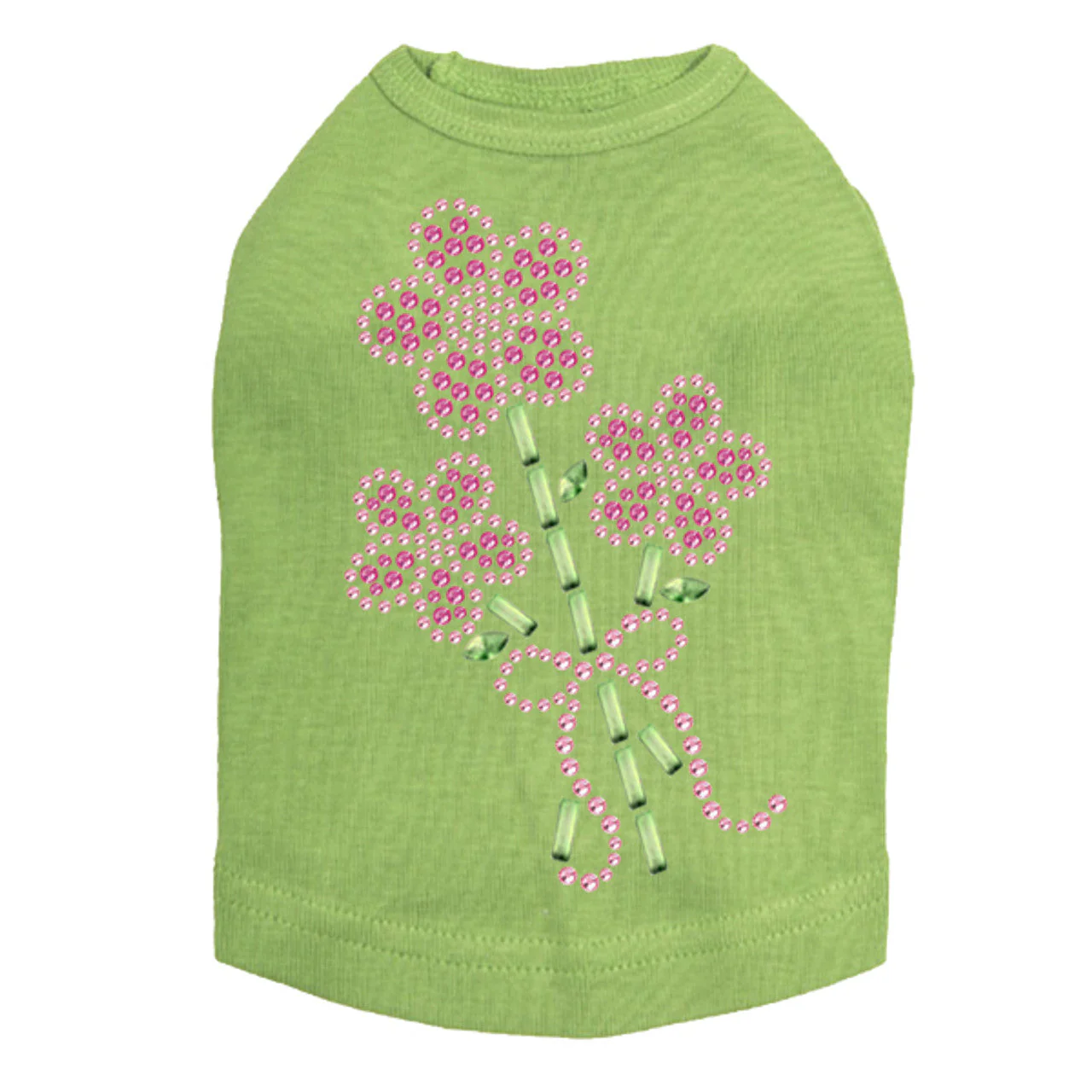 Pink Flower Bouquet - Dog Tank - Image 5