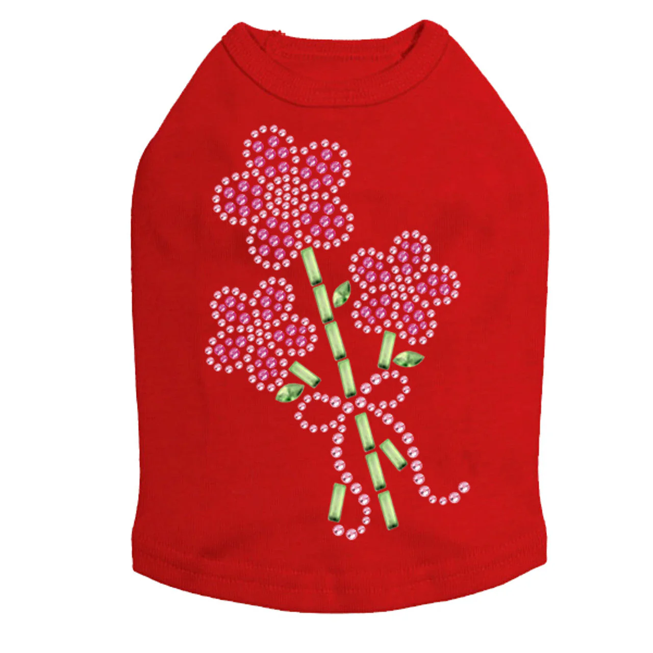 Pink Flower Bouquet - Dog Tank - Image 7