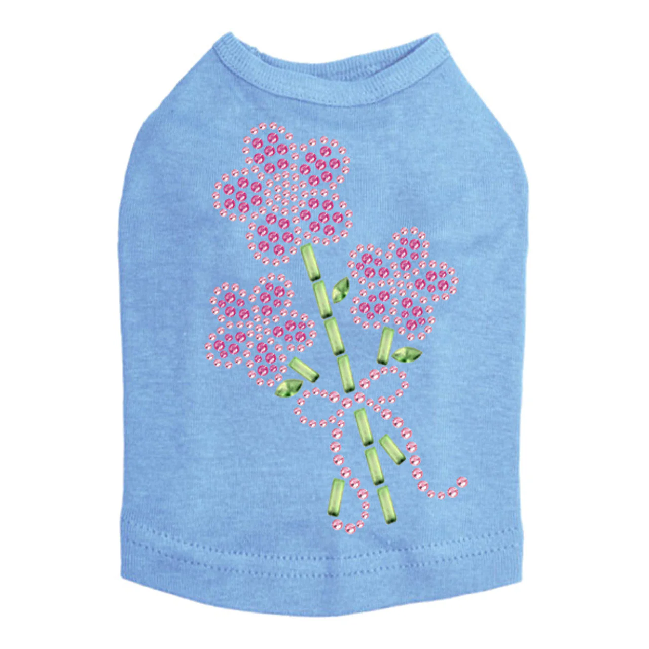Pink Flower Bouquet - Dog Tank - Image 9