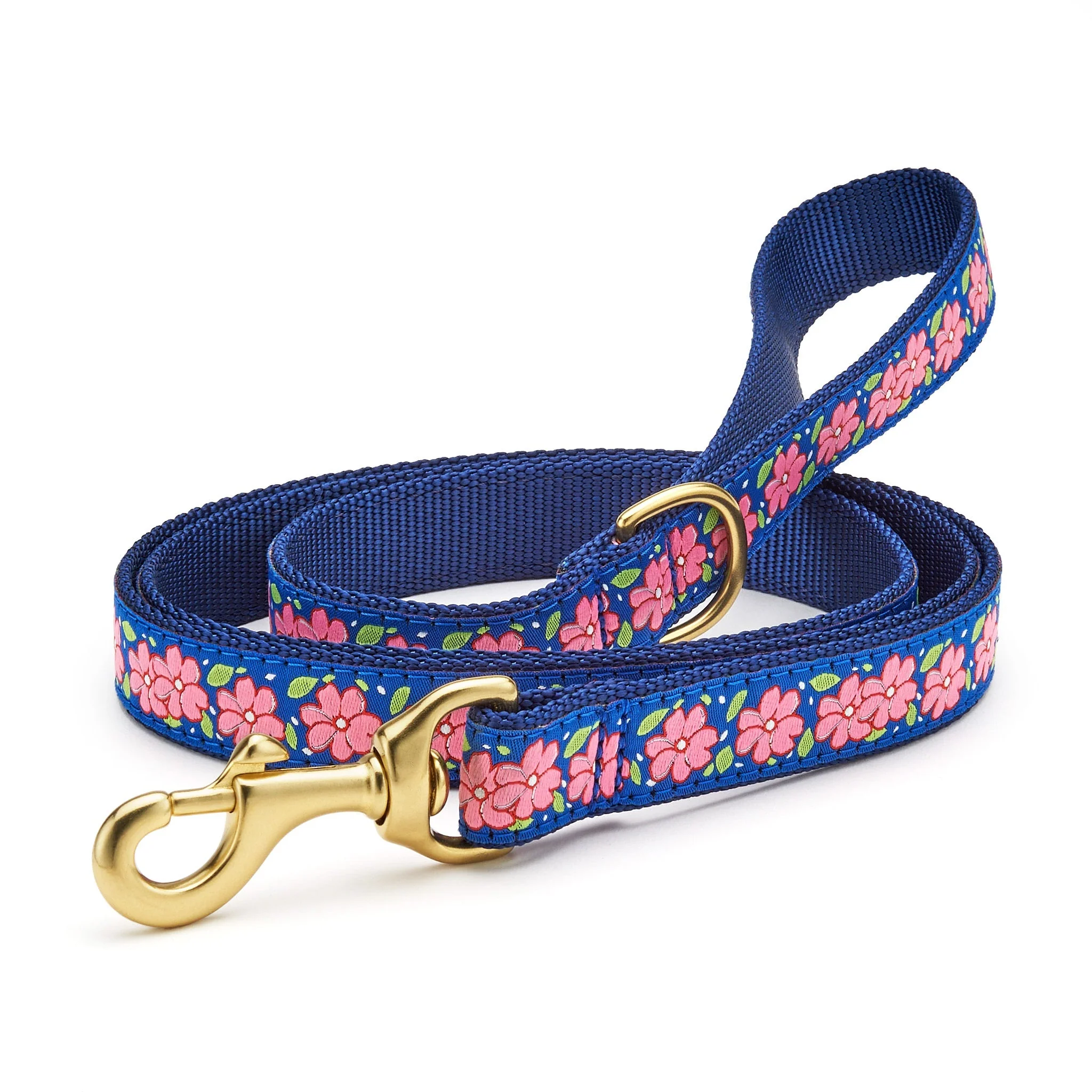 Up Country Pink Garden Cast Brass Dog Leash