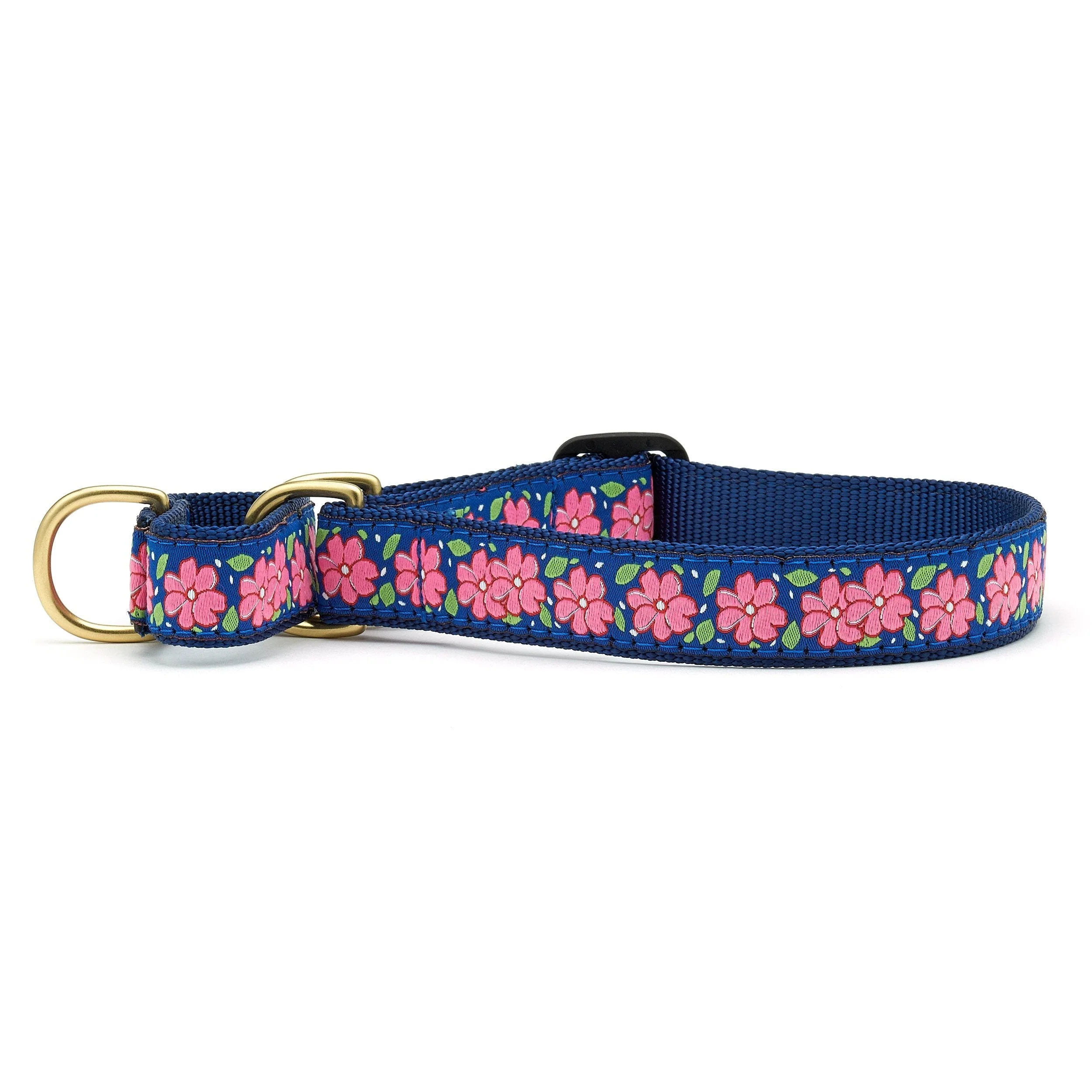 Up Country Pink Garden Cast Brass Martingale Collar