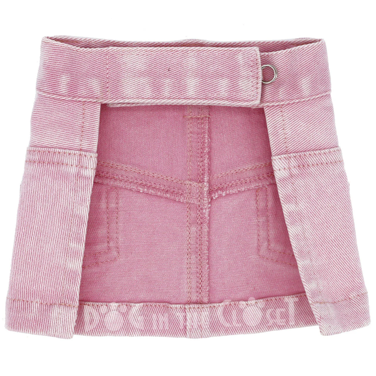 Pink Jane Denim Dog Skirt - Image 2