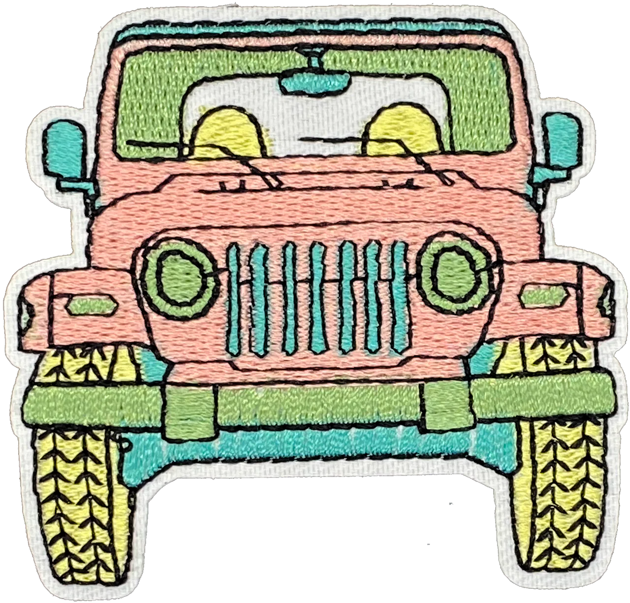 Pink Jeep  - Patch