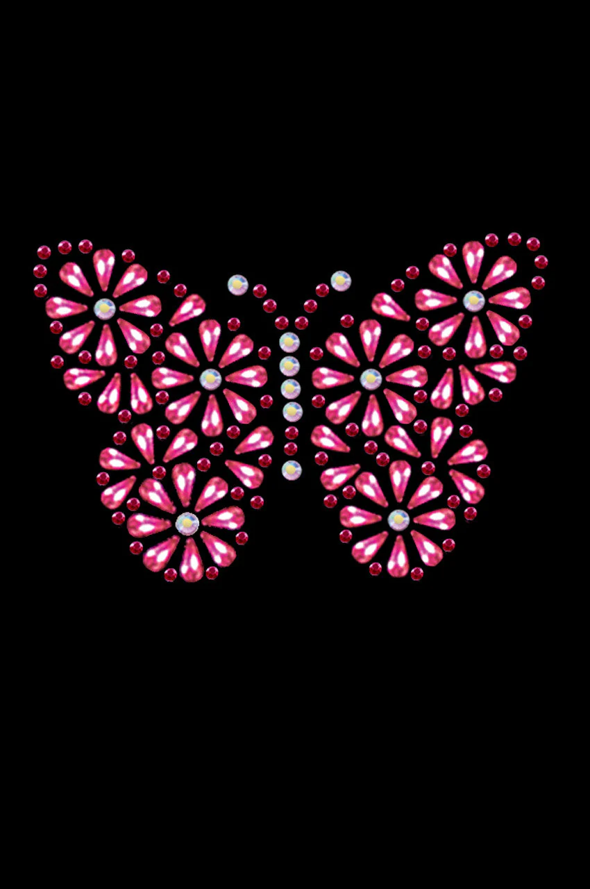 Pink Nailhead Butterfly - Bandannas