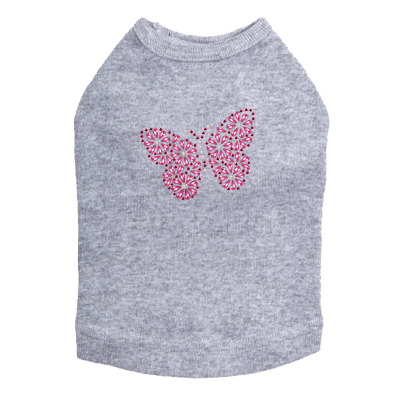 Pink Nailhead Butterfly - Dog Tank - Image 4
