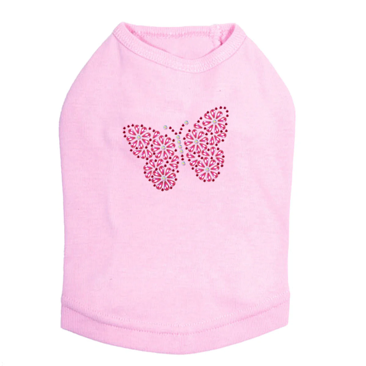 Pink Nailhead Butterfly - Dog Tank - Image 7