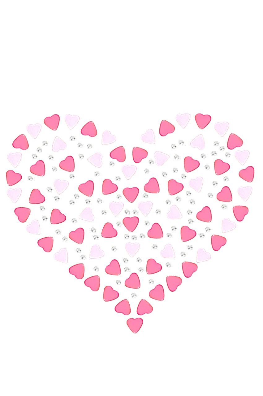 Pink Nailhead Hearts Bandanna - Image 11