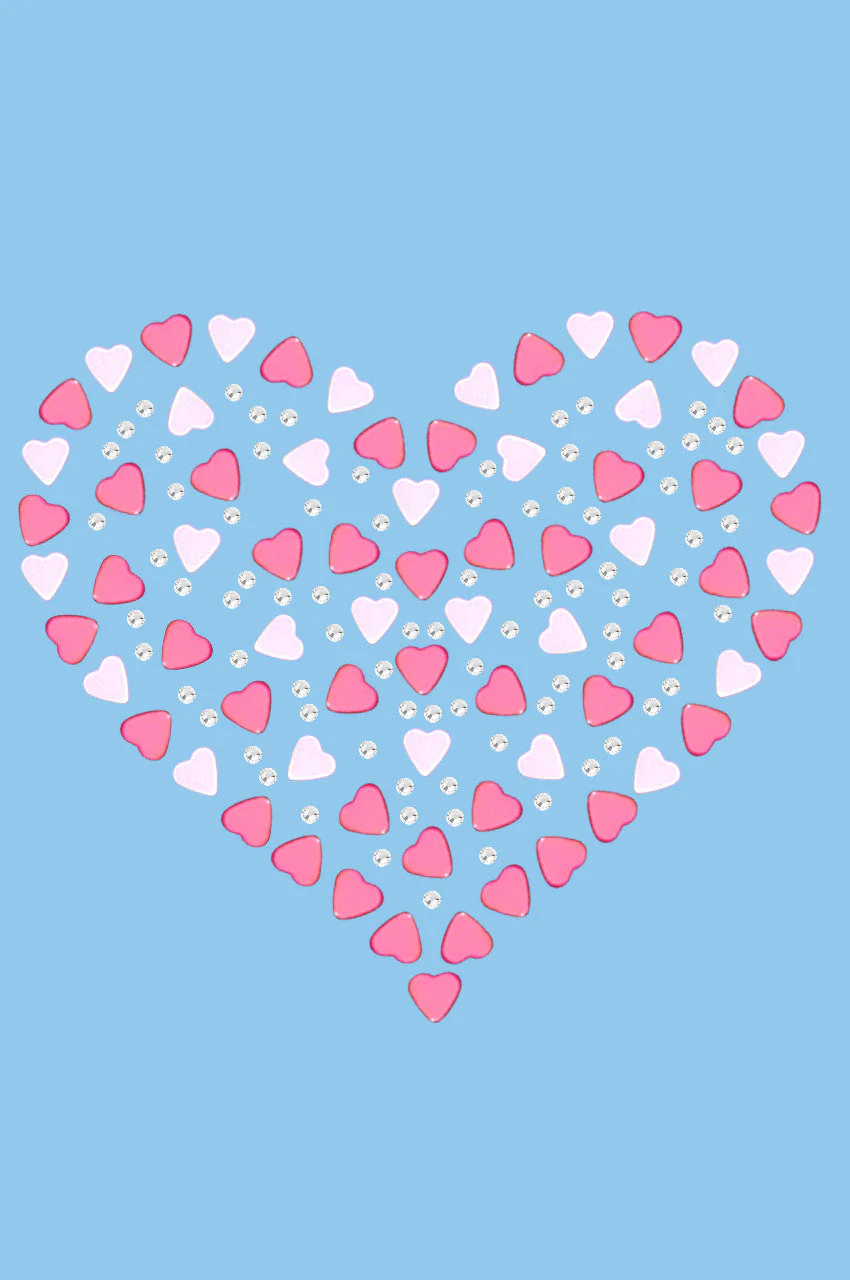 Pink Nailhead Hearts Bandanna - Image 2