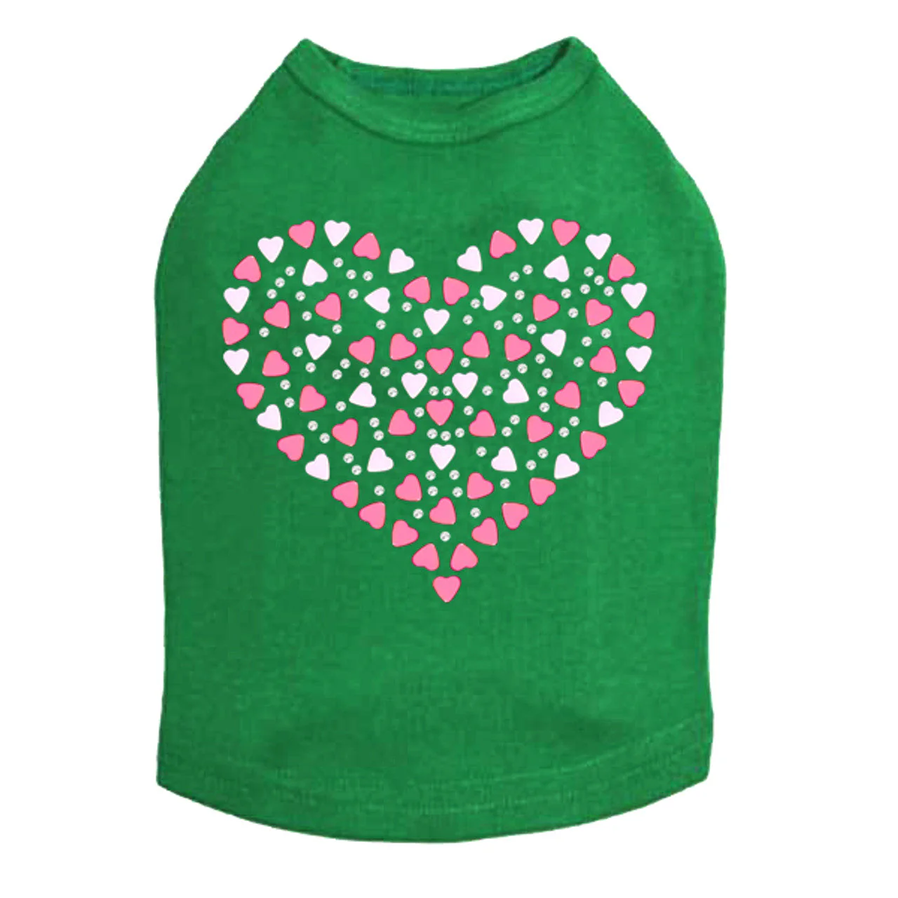 Pink Nailhead Hearts - Dog Tank - Image 4