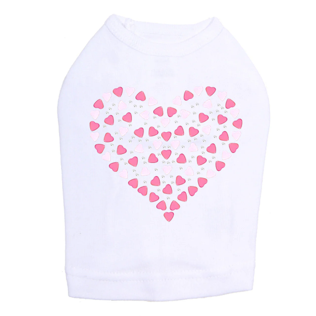 Pink Nailhead Hearts - Dog Tank - Image 6