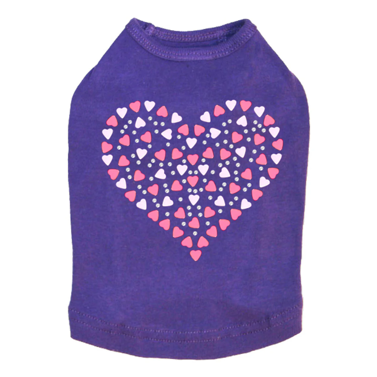 Pink Nailhead Hearts - Dog Tank - Image 7