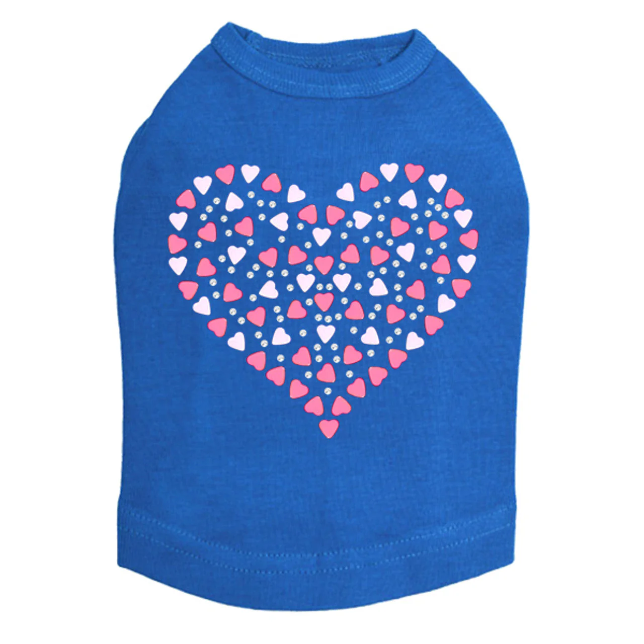 Pink Nailhead Hearts - Dog Tank - Image 9
