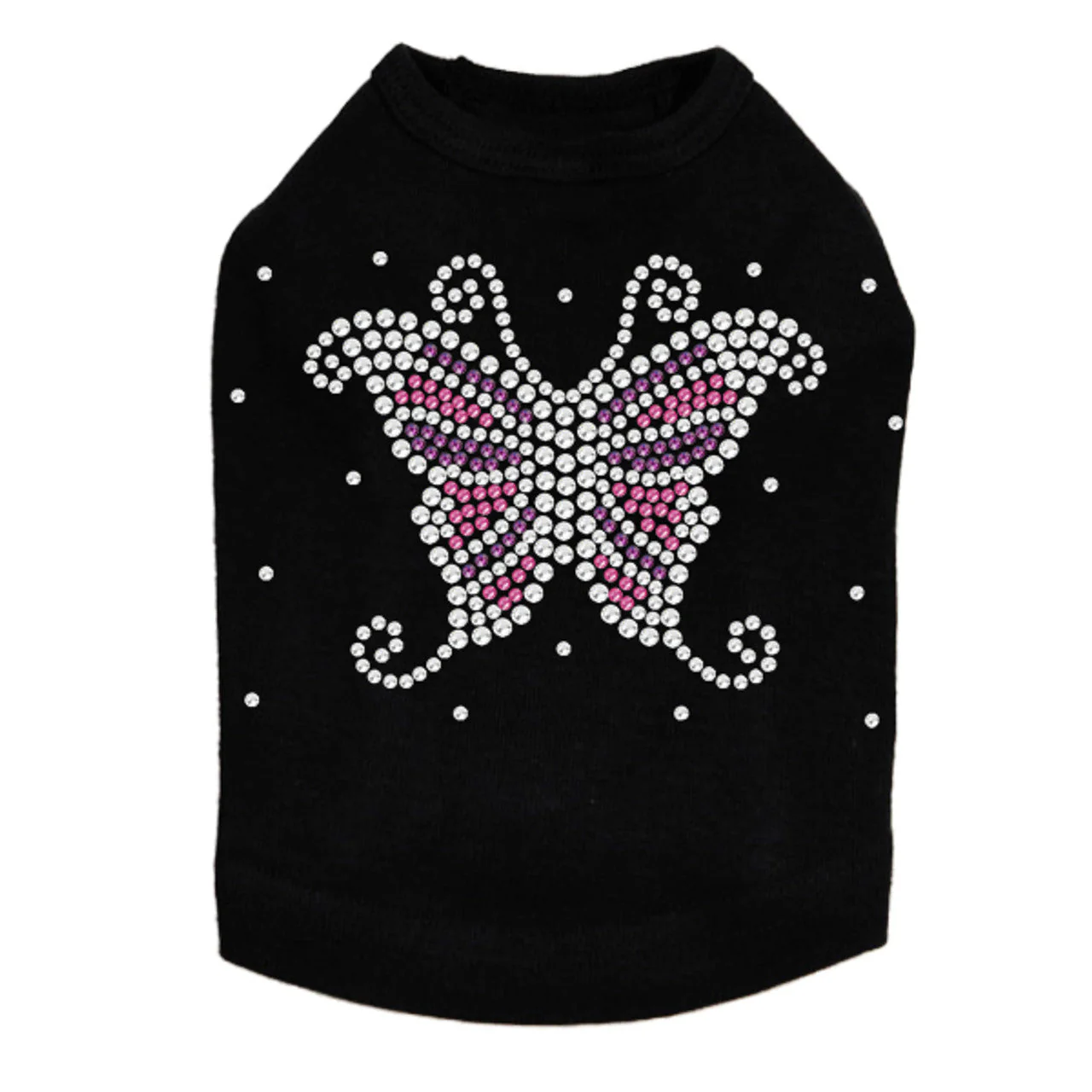 Pink & Purple Butterfly - Dog Tank - Image 3