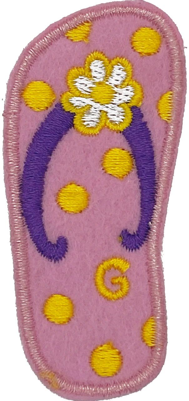 Pink & Purple Flip Flop - Patch