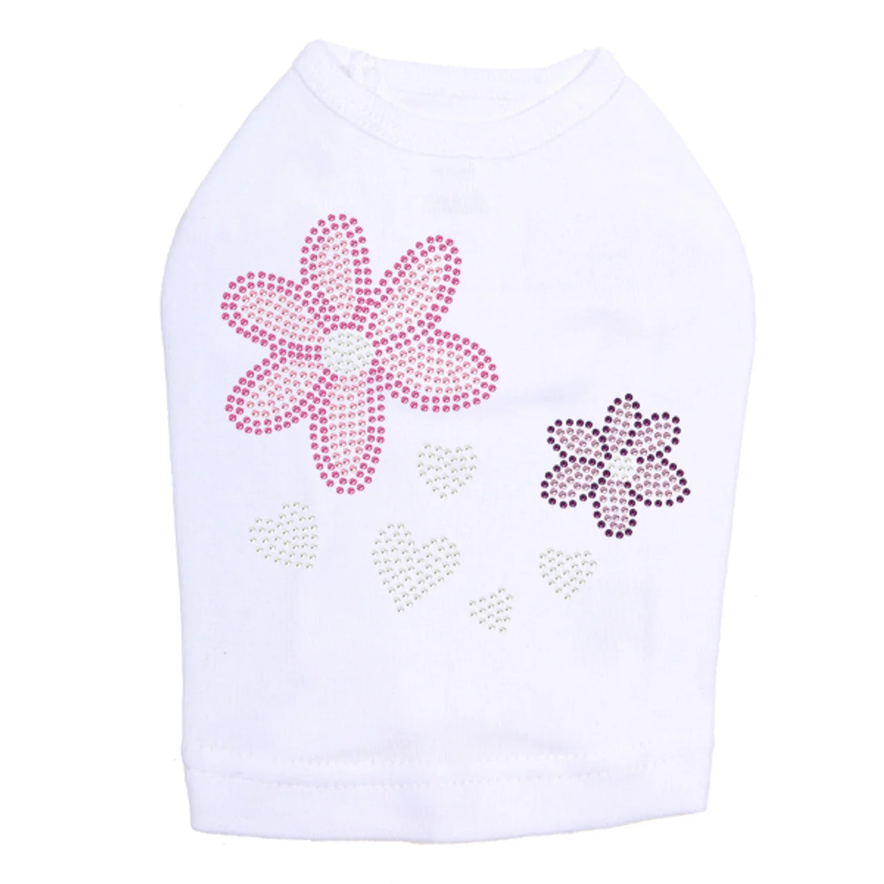 Pink & Purple Flowers - Dog Tank - Image 6