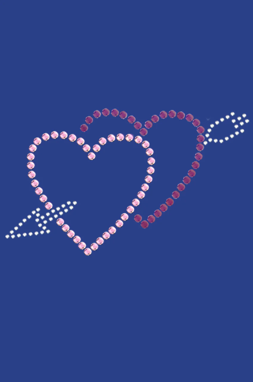 Pink & Purple Hearts with Arrow Bandanna - Image 8