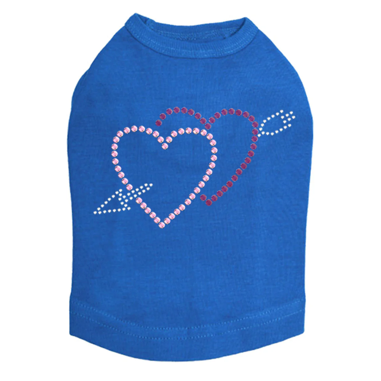 Pink & Purple Hearts with Arrow - Dog Tank - Image 10