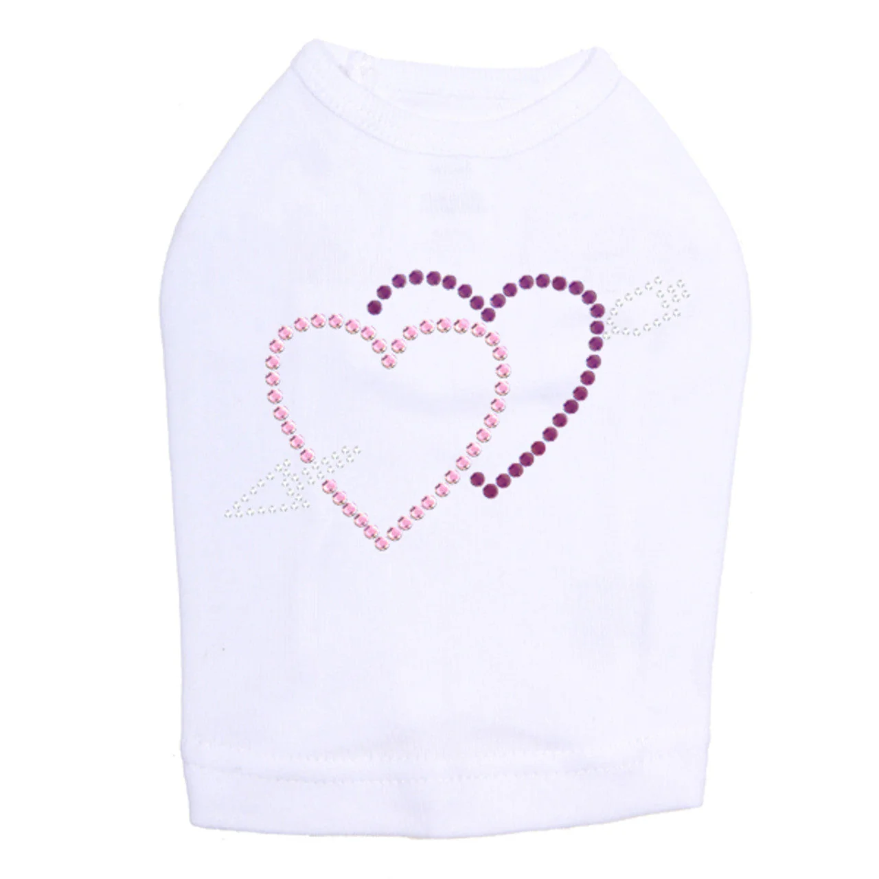 Pink & Purple Hearts with Arrow - Dog Tank - Image 11