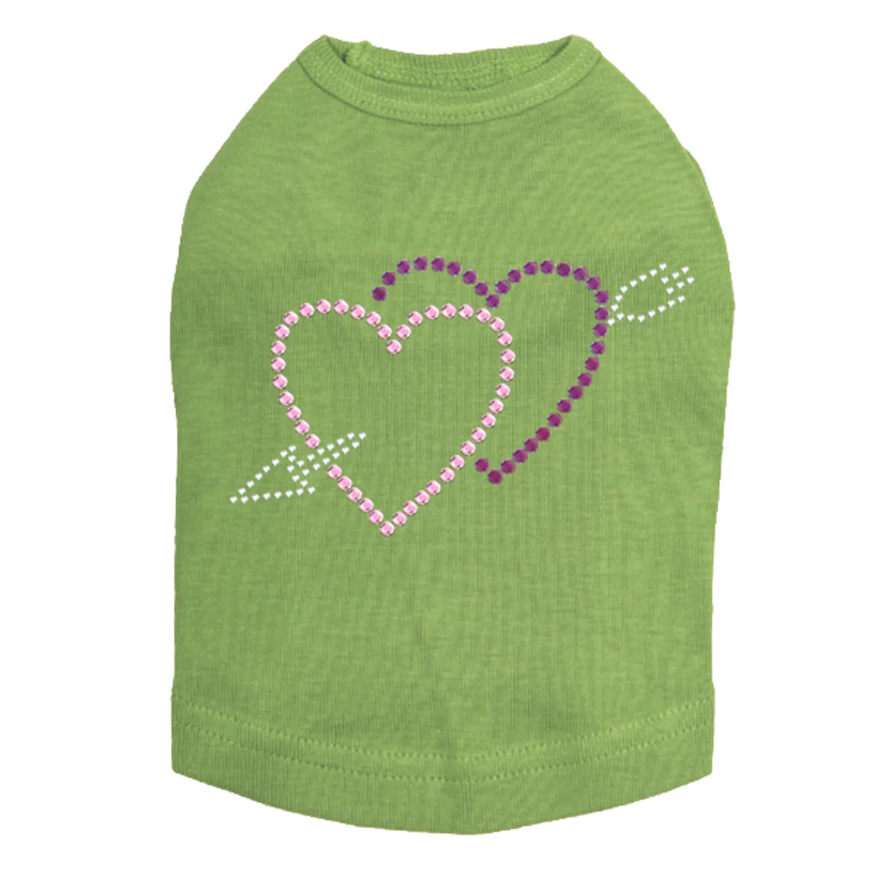 Pink & Purple Hearts with Arrow - Dog Tank - Image 14