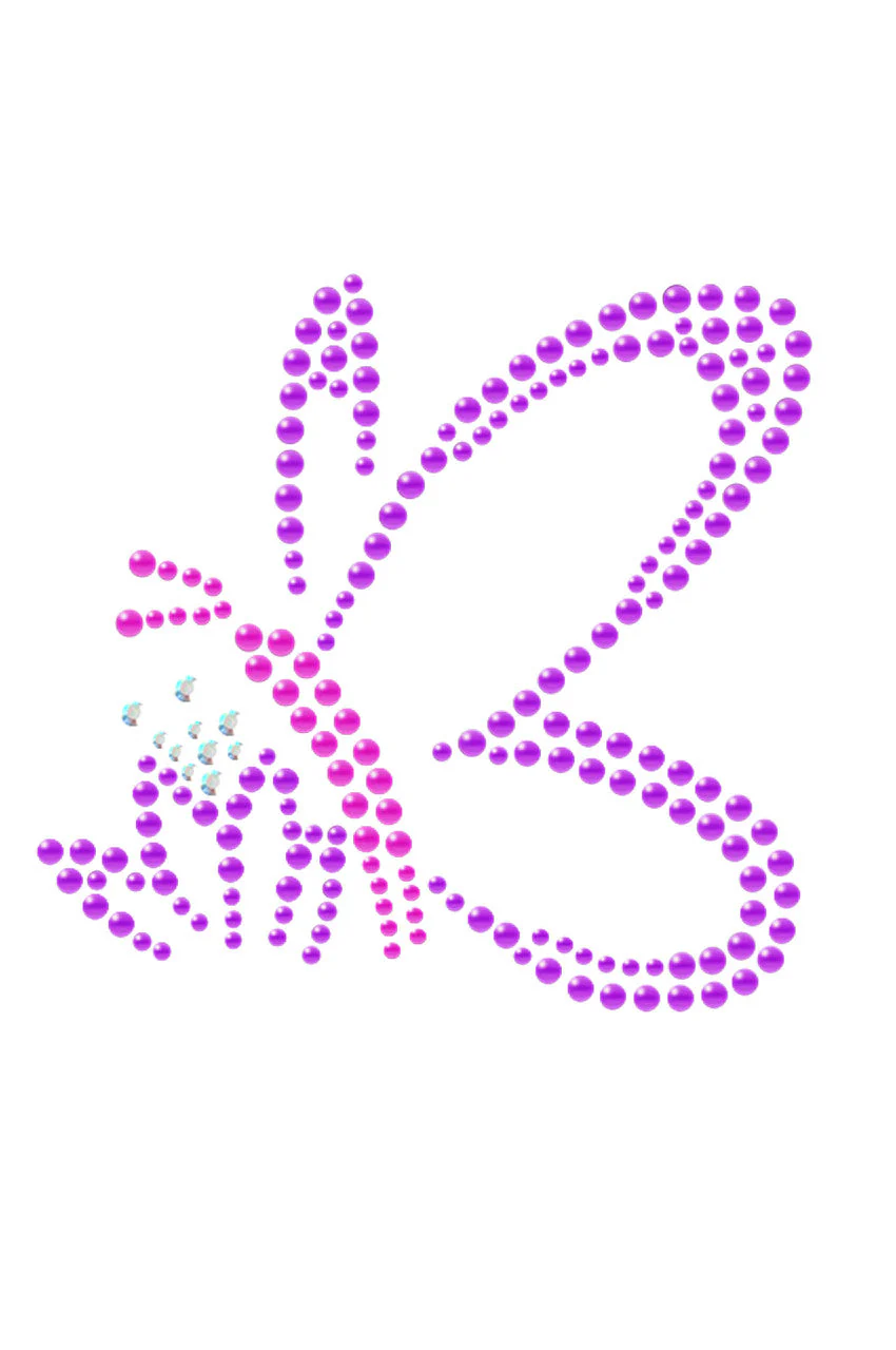 Pink & Purple Nailhead Butterfly - Bandannas - Image 14