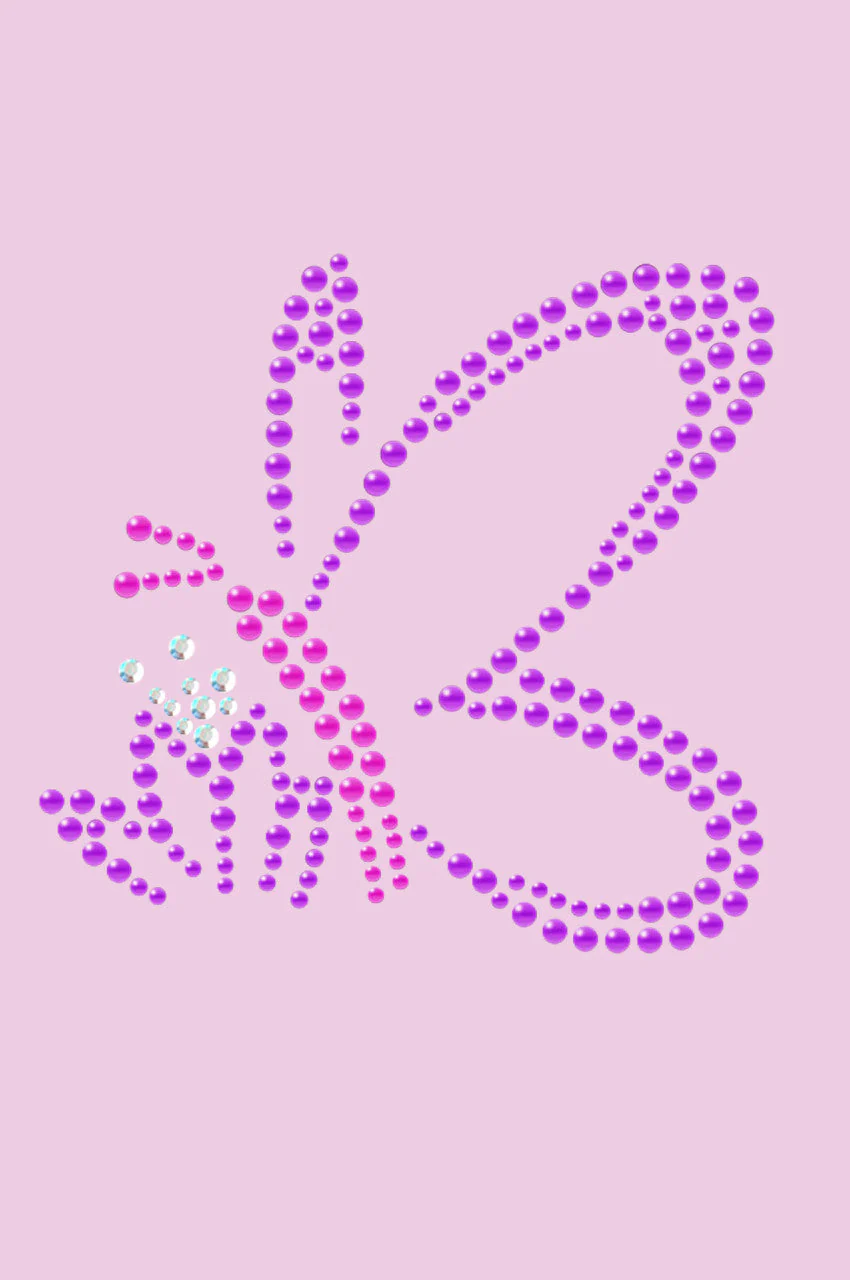Pink & Purple Nailhead Butterfly - Bandannas - Image 4