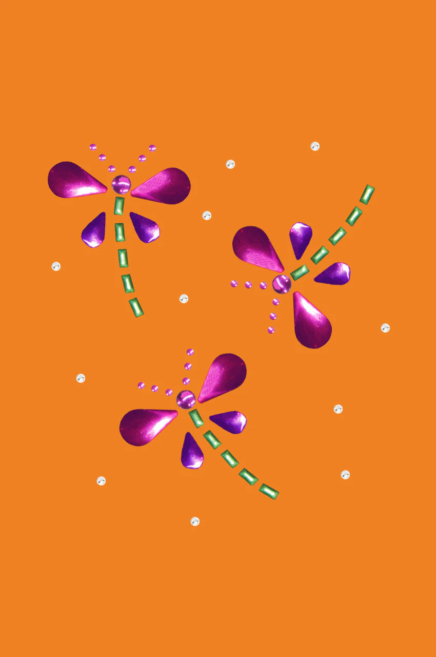 Pink & Purple Nailhead Dragonflies - Bandannas - Image 11
