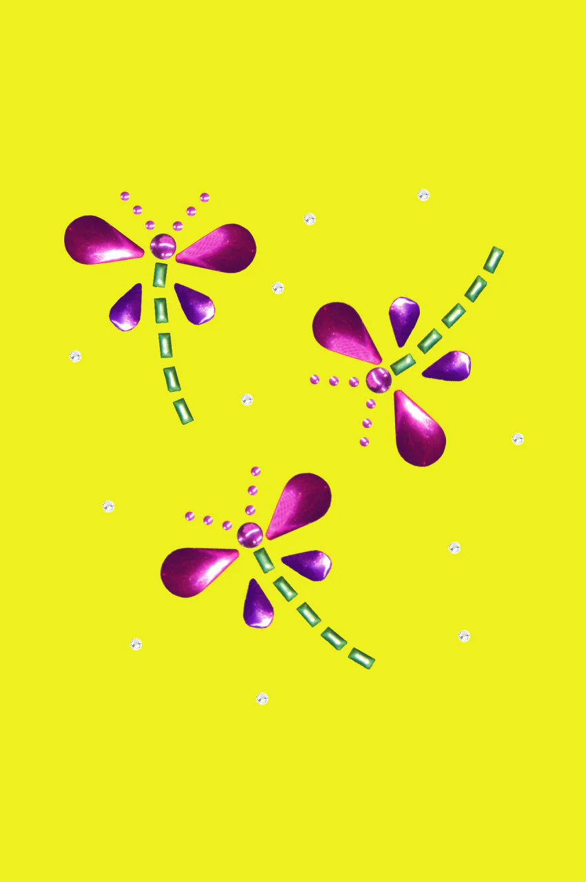 Pink & Purple Nailhead Dragonflies - Bandannas - Image 12