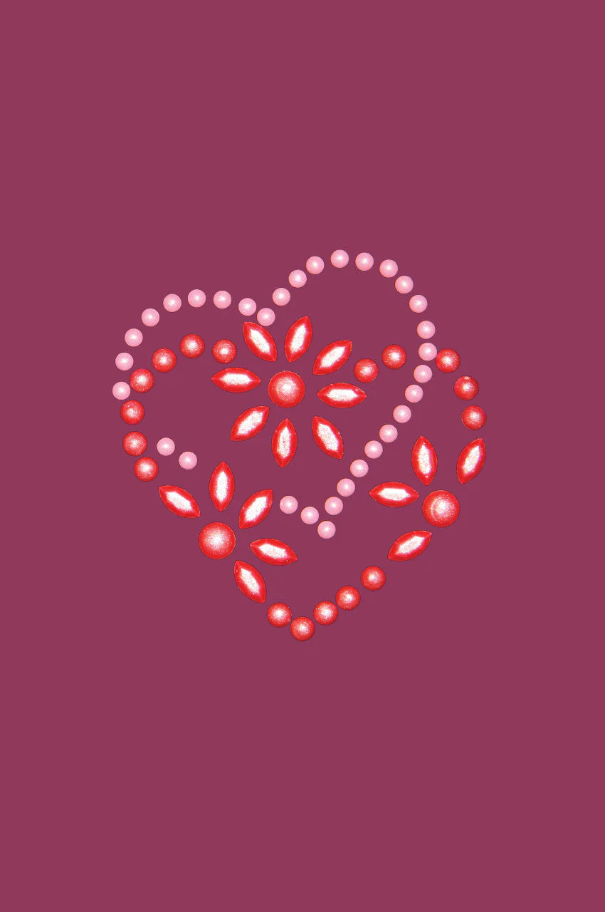 Pink & Red Flower Heart Bandanna - Image 10