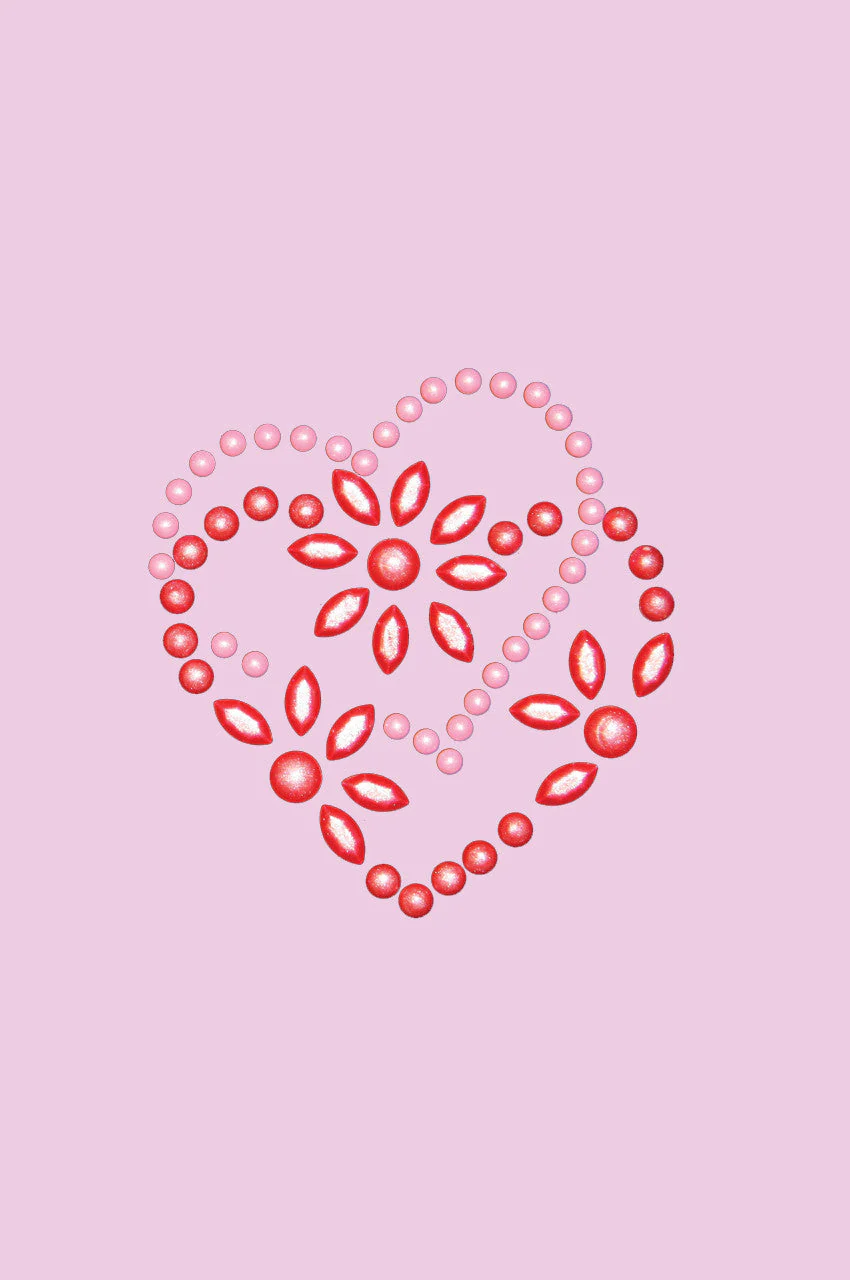 Pink & Red Flower Heart Bandanna - Image 13
