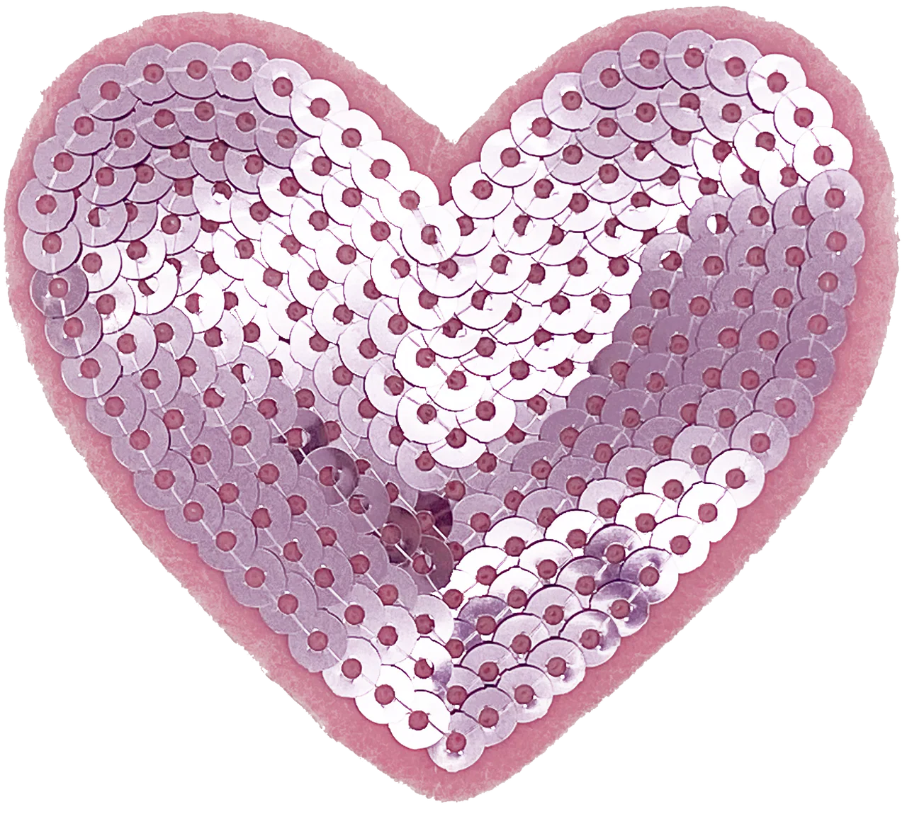 Pink Sequin Heart 2 (Small)- Patch