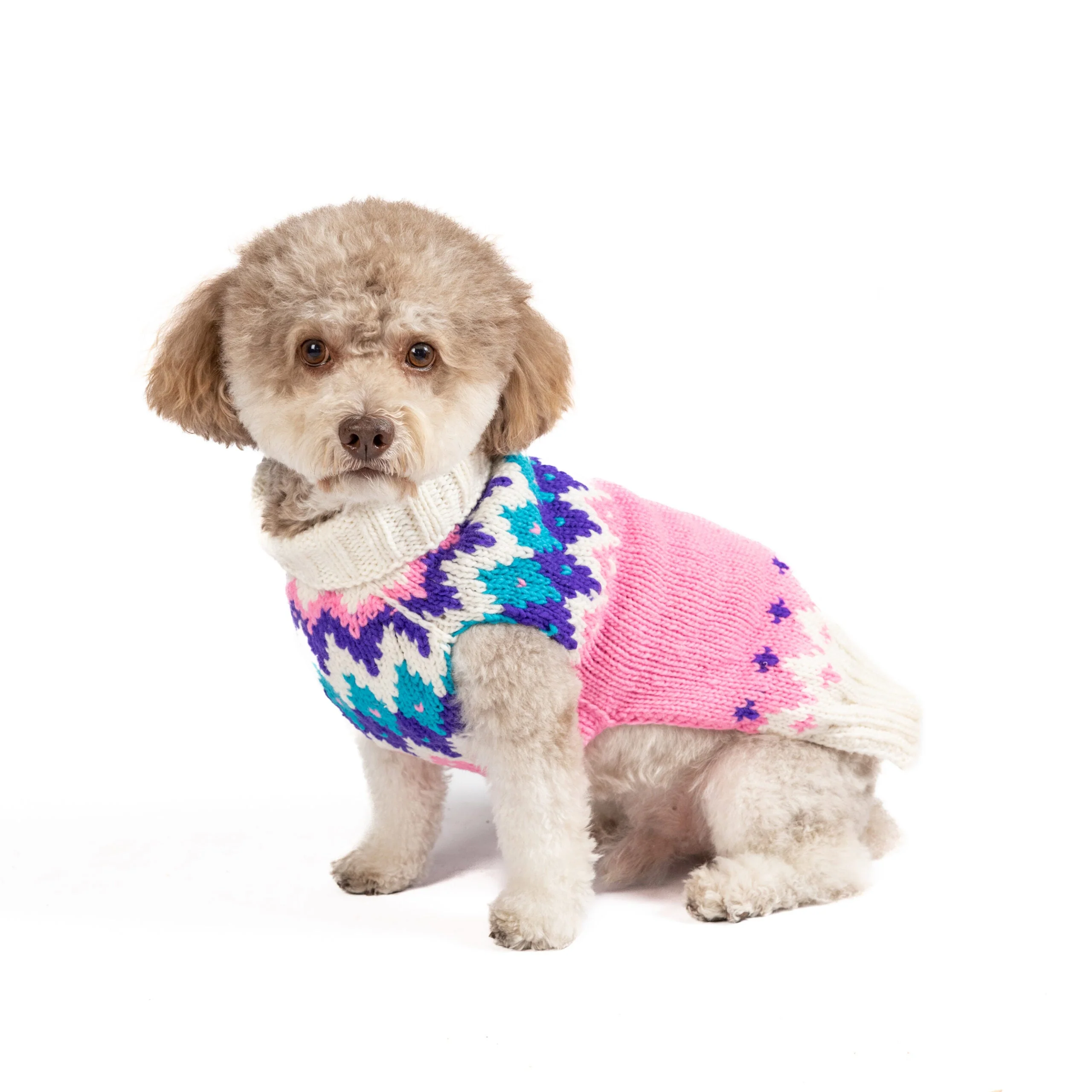 Pink Ski Bum Dog Sweater - Image 6