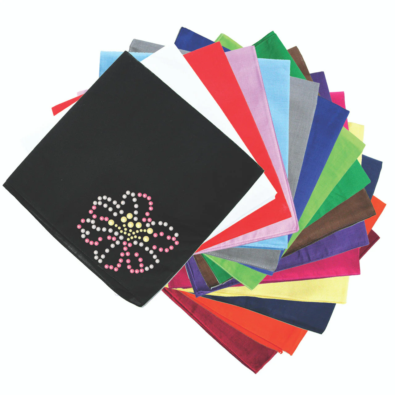 Pink & Yellow Pearl Flower - Bandanna - Image 2