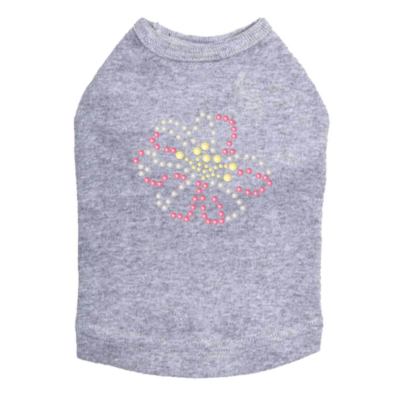 Pink & Yellow Pearl Flower - Dog Tank - Image 11