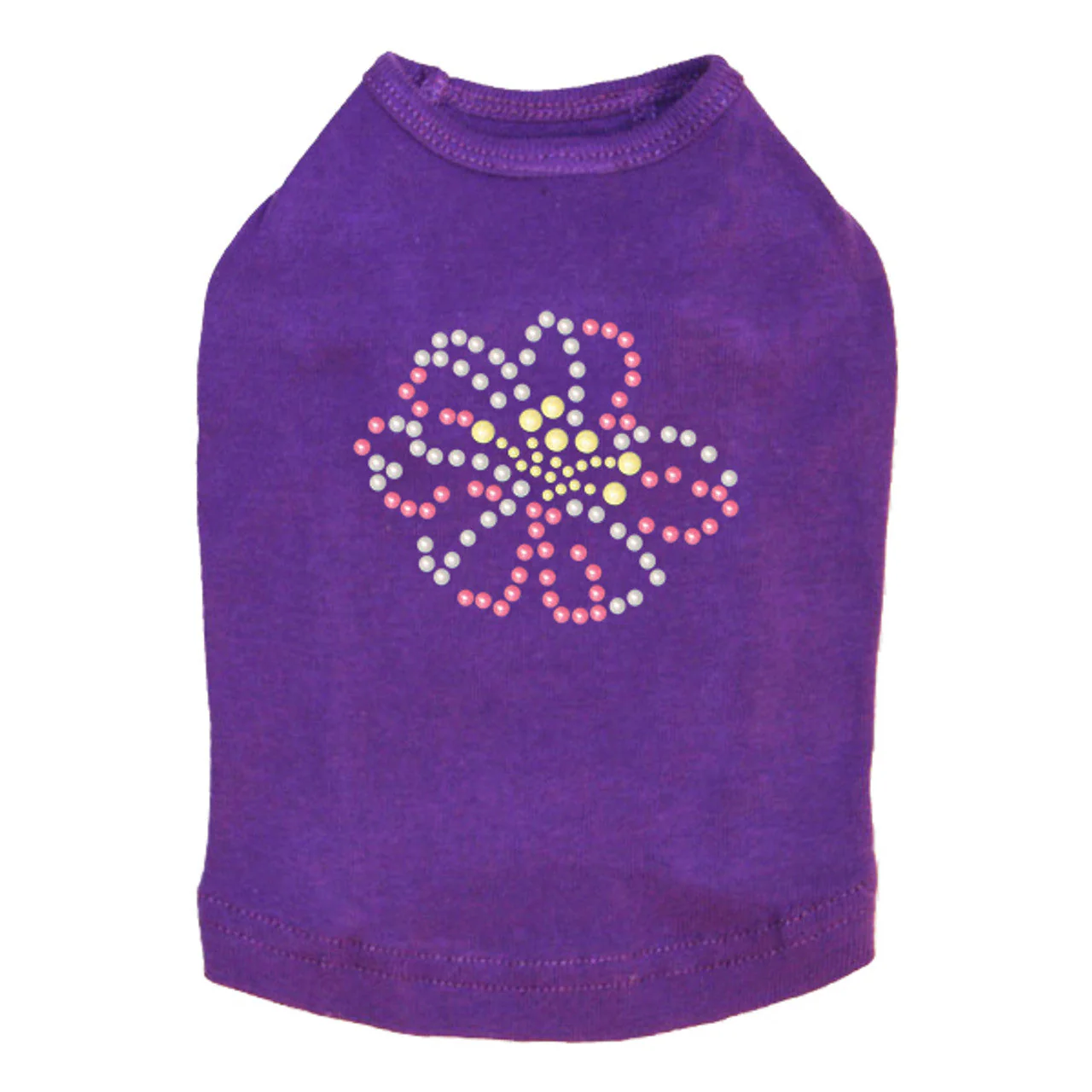 Pink & Yellow Pearl Flower - Dog Tank - Image 6