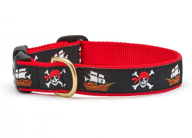 Up Country Pirate Cast Brass Dog Collar