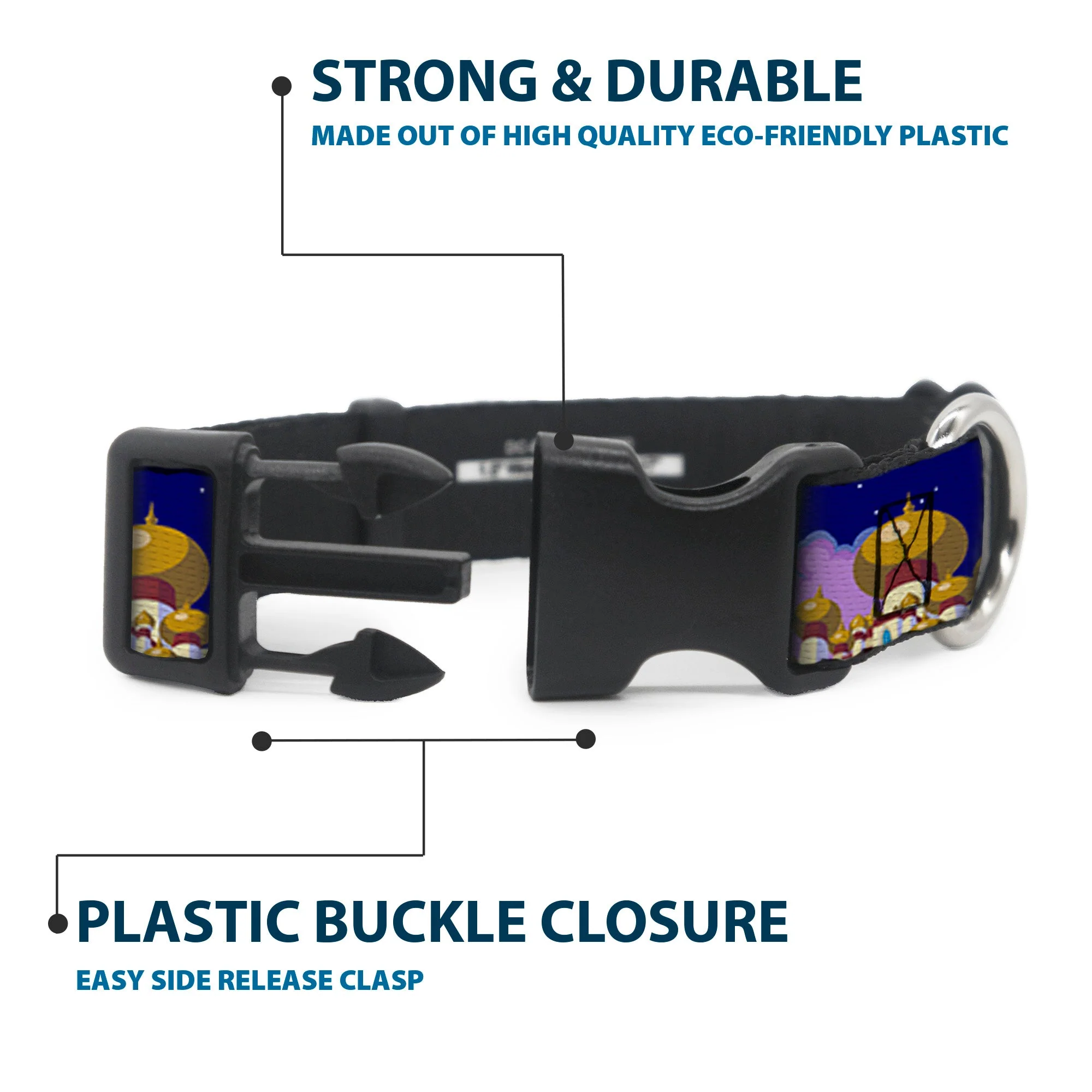 Plastic Clip Collar - Aladdin & Jasmine Magic Carpet Ride Scenes - Image 4