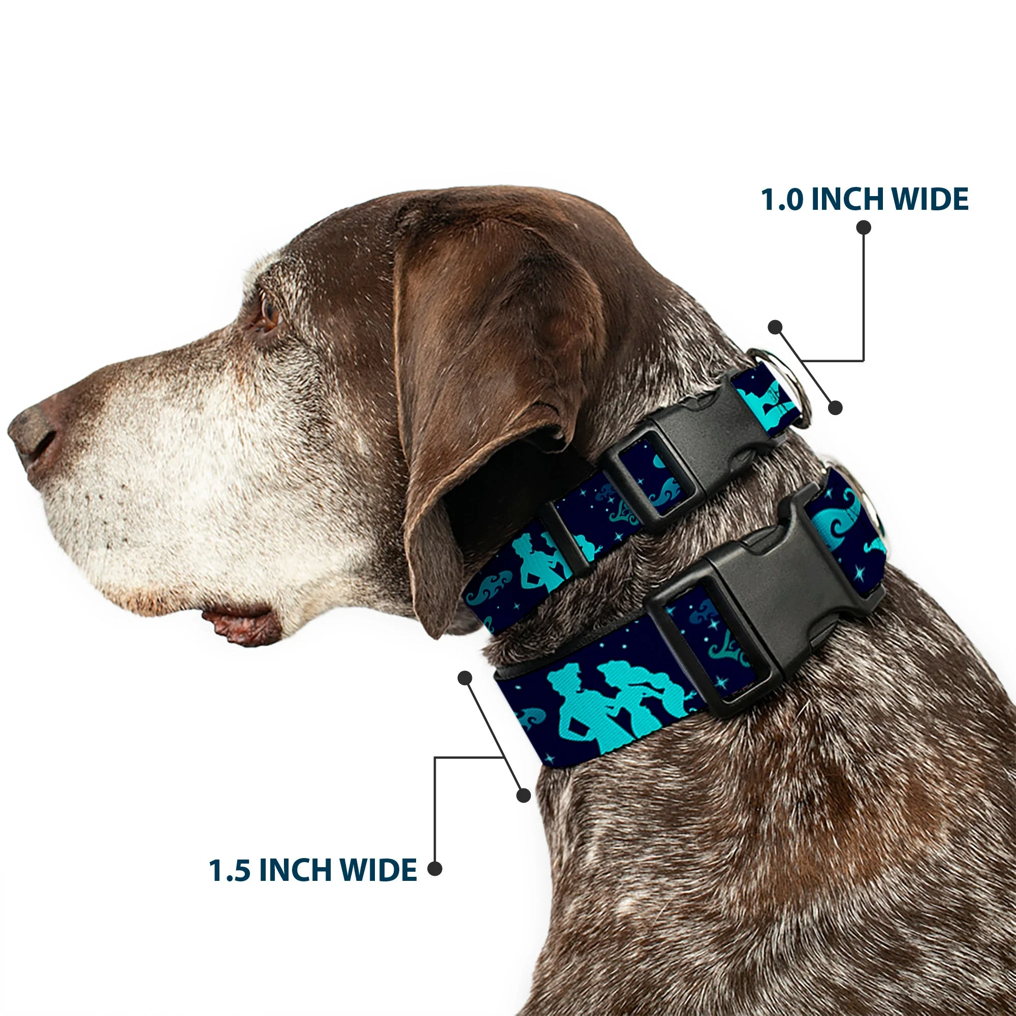 Plastic Clip Collar - Aladdin & Jasmine Silhouette A WHOLE NEW WORLD - Image 2