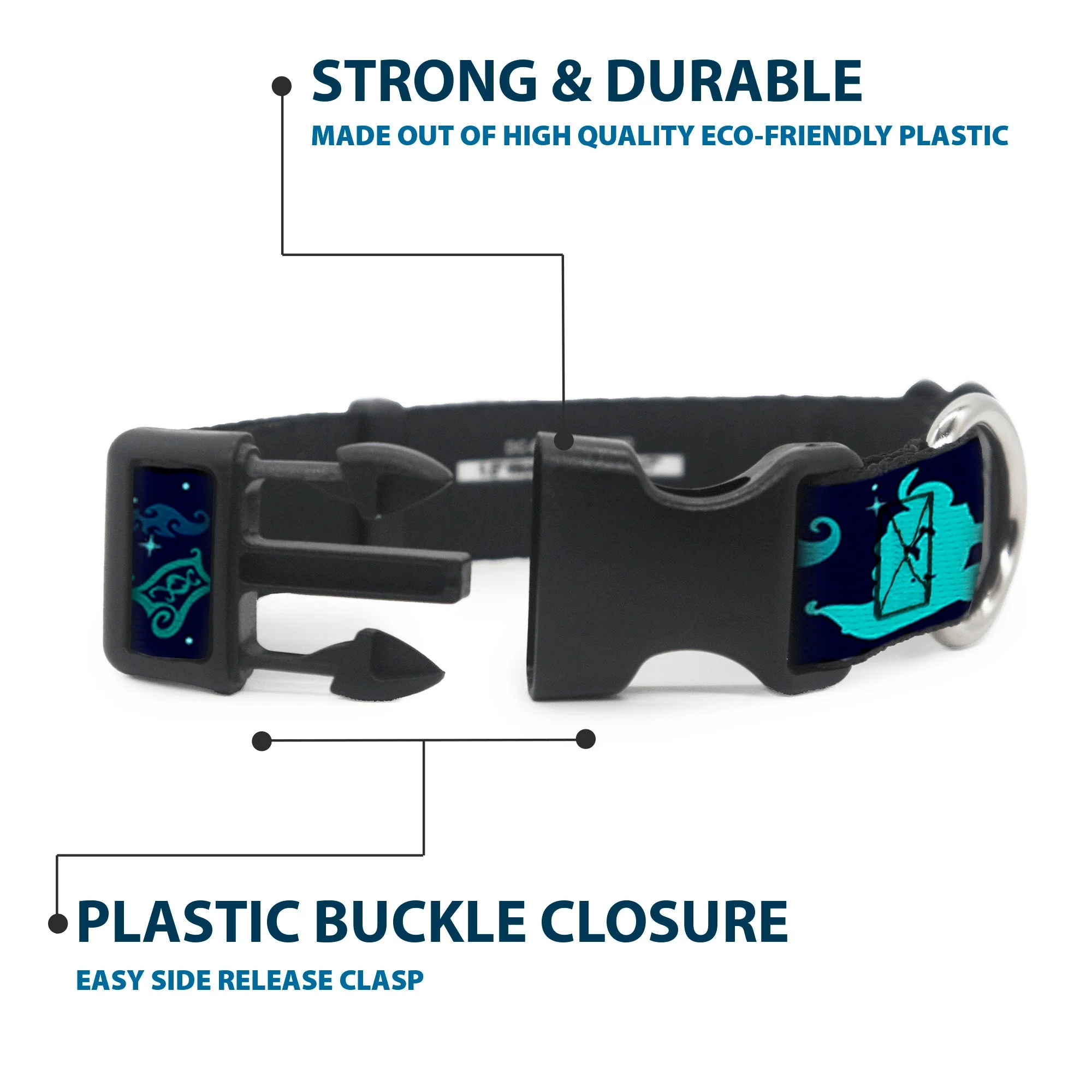 Plastic Clip Collar - Aladdin & Jasmine Silhouette A WHOLE NEW WORLD - Image 4