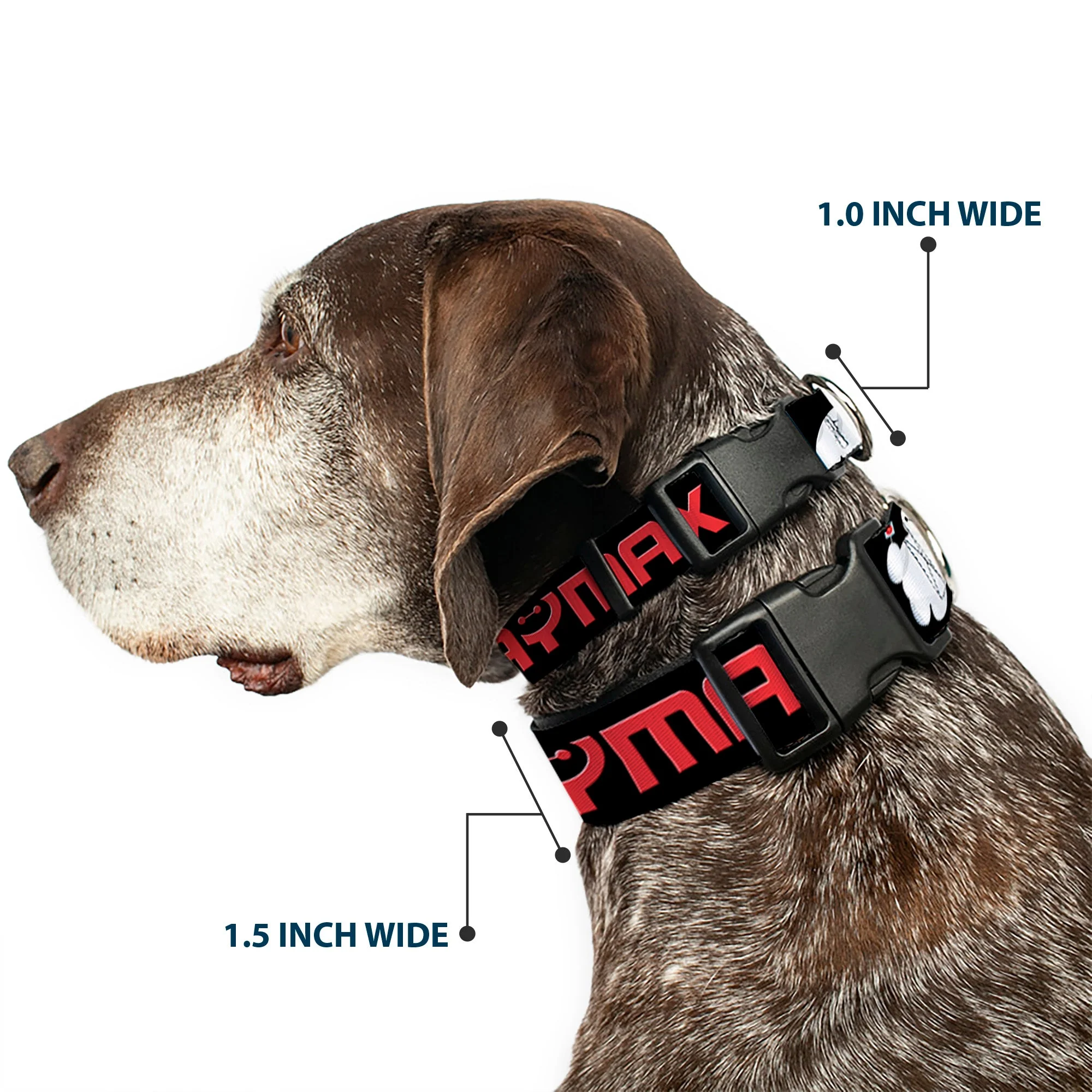 Plastic Clip Collar - BAYMAX Poses Black/White/Red - Image 2