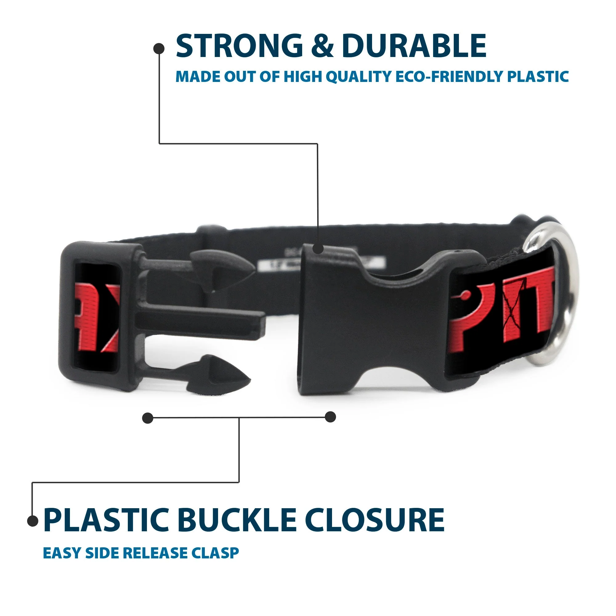 Plastic Clip Collar - BAYMAX Poses Black/White/Red - Image 4