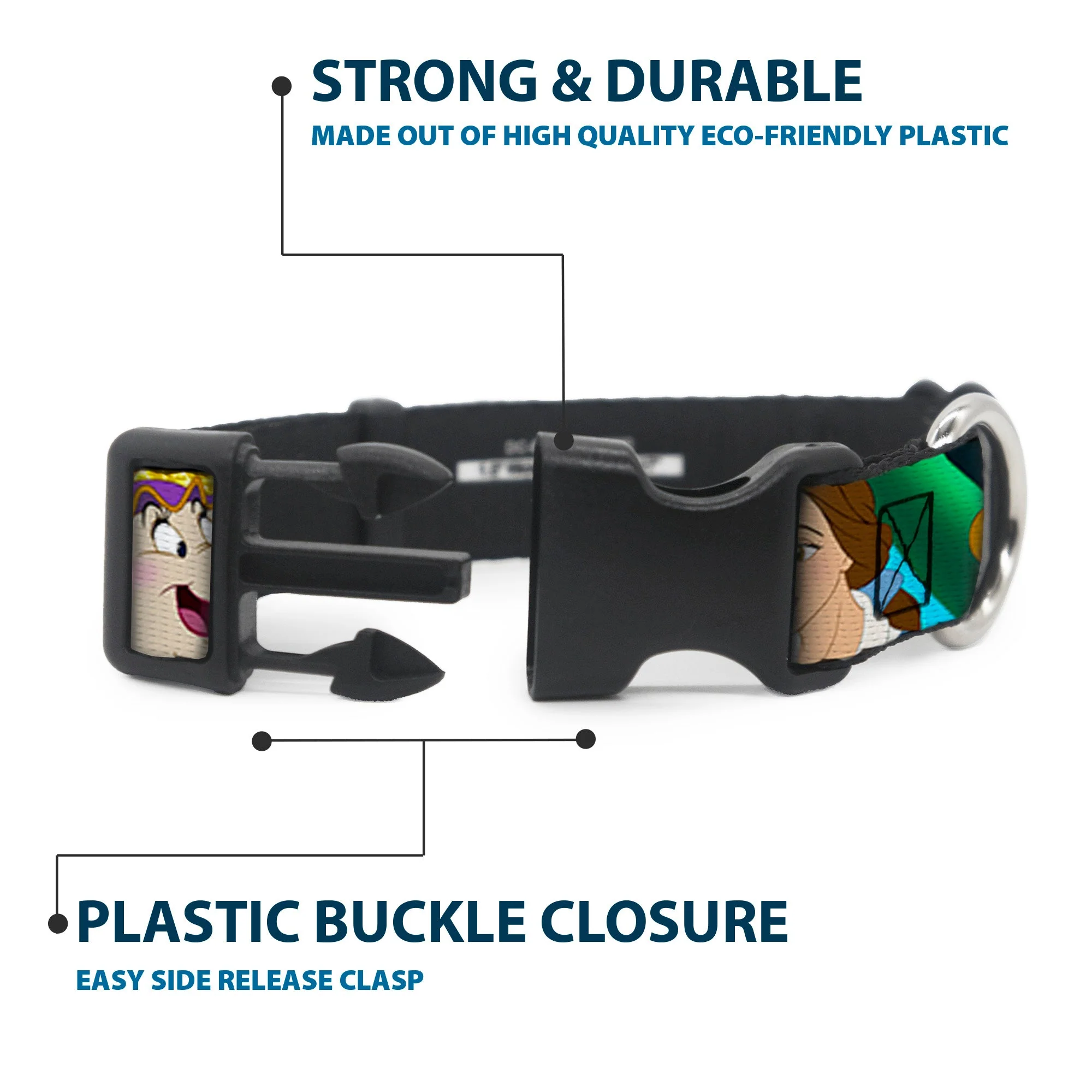 Plastic Clip Collar - Beauty & the Beast Be Our Guest Scenes - Image 4