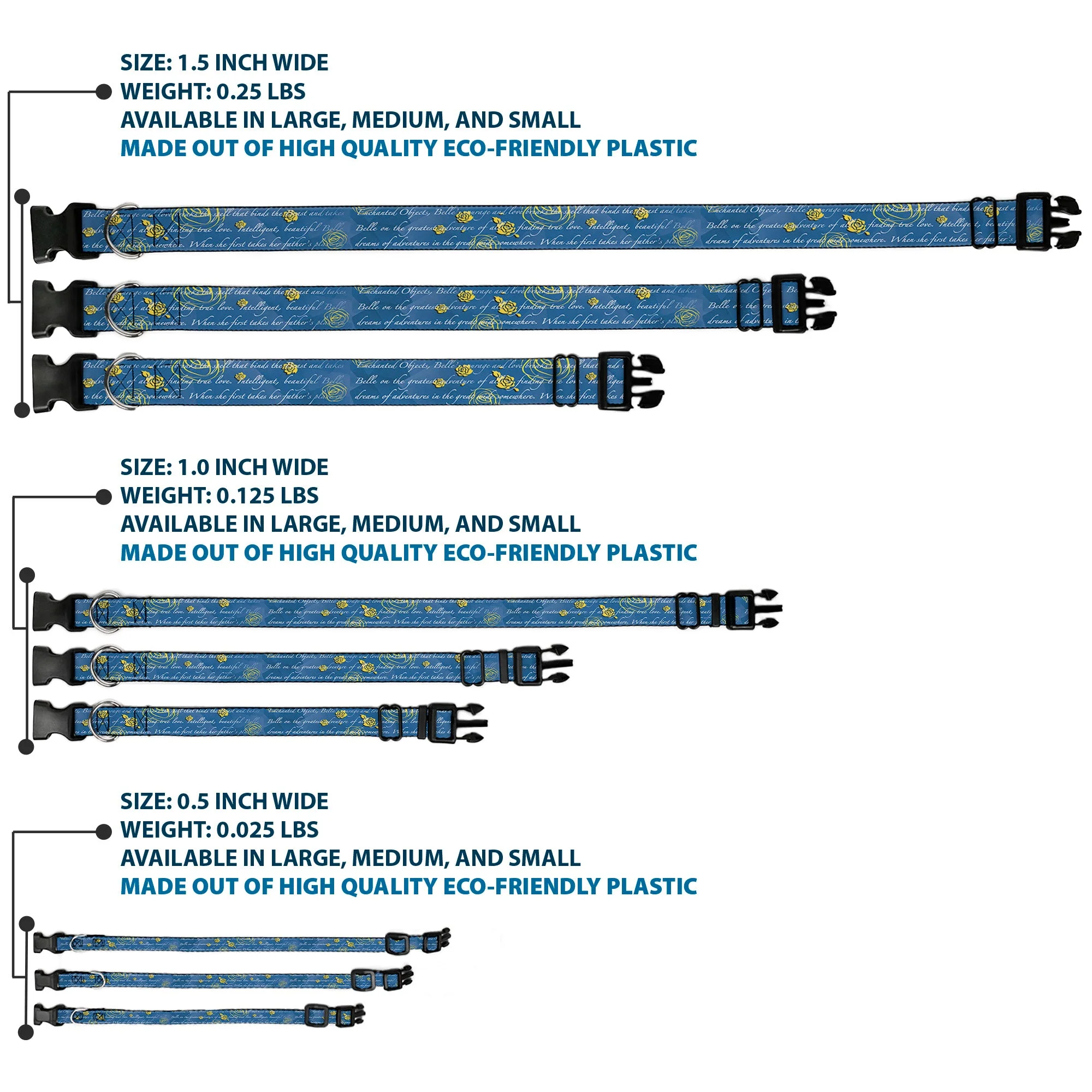 Plastic Clip Collar - Beauty & the Beast Story Script - Image 3