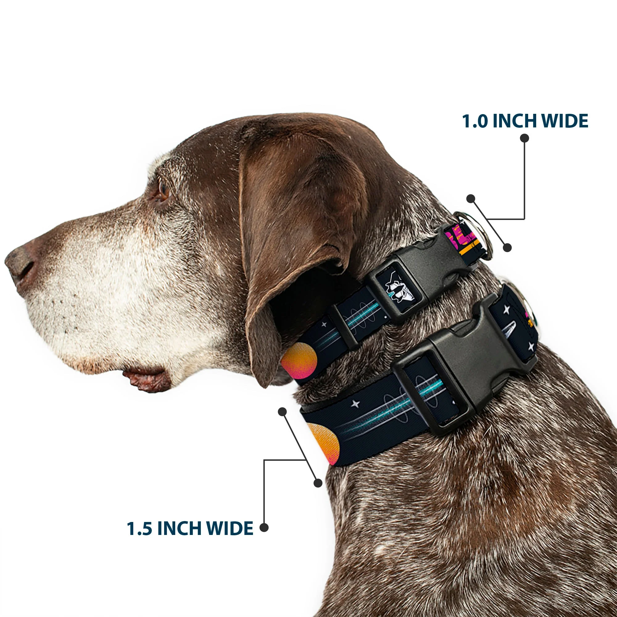 Plastic Clip Collar - BUZZ LIGHTYEAR Hyper Speed Spaceship Black/Multi Color - Image 2