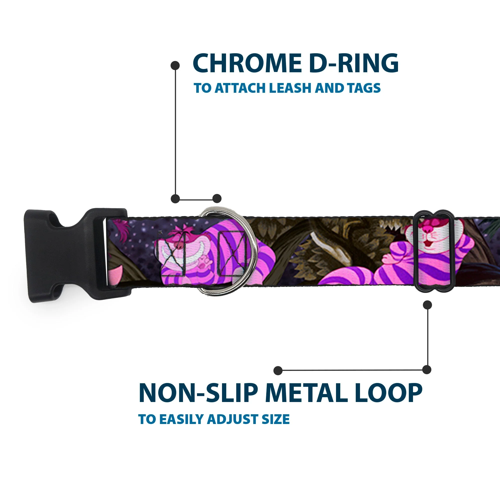 Plastic Clip Collar - Cheshire Cat Tree Poses - Image 5