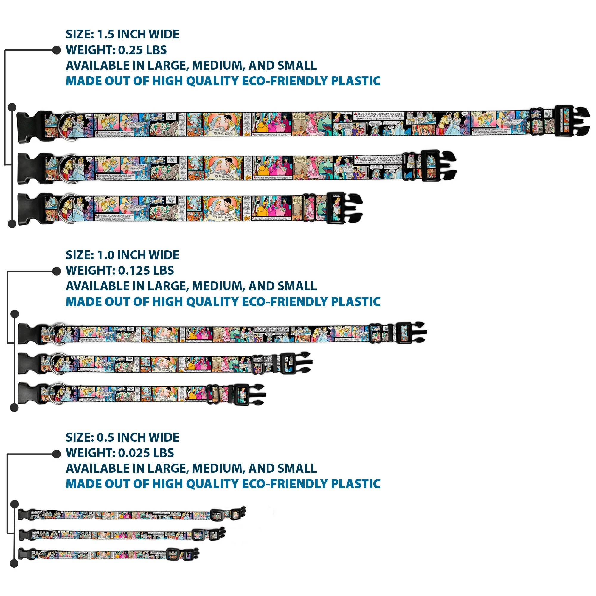 Plastic Clip Collar - Cinderella Movie Panels & Quotes - Image 3