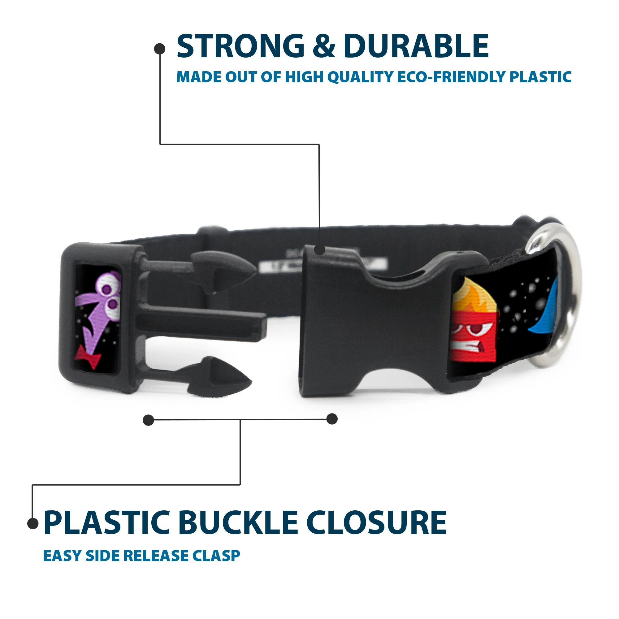 Plastic Clip Collar - INSIDE OUT/Emotion Expressions/EVERY DAY IS FULL OF EMOTIONS - Image 4
