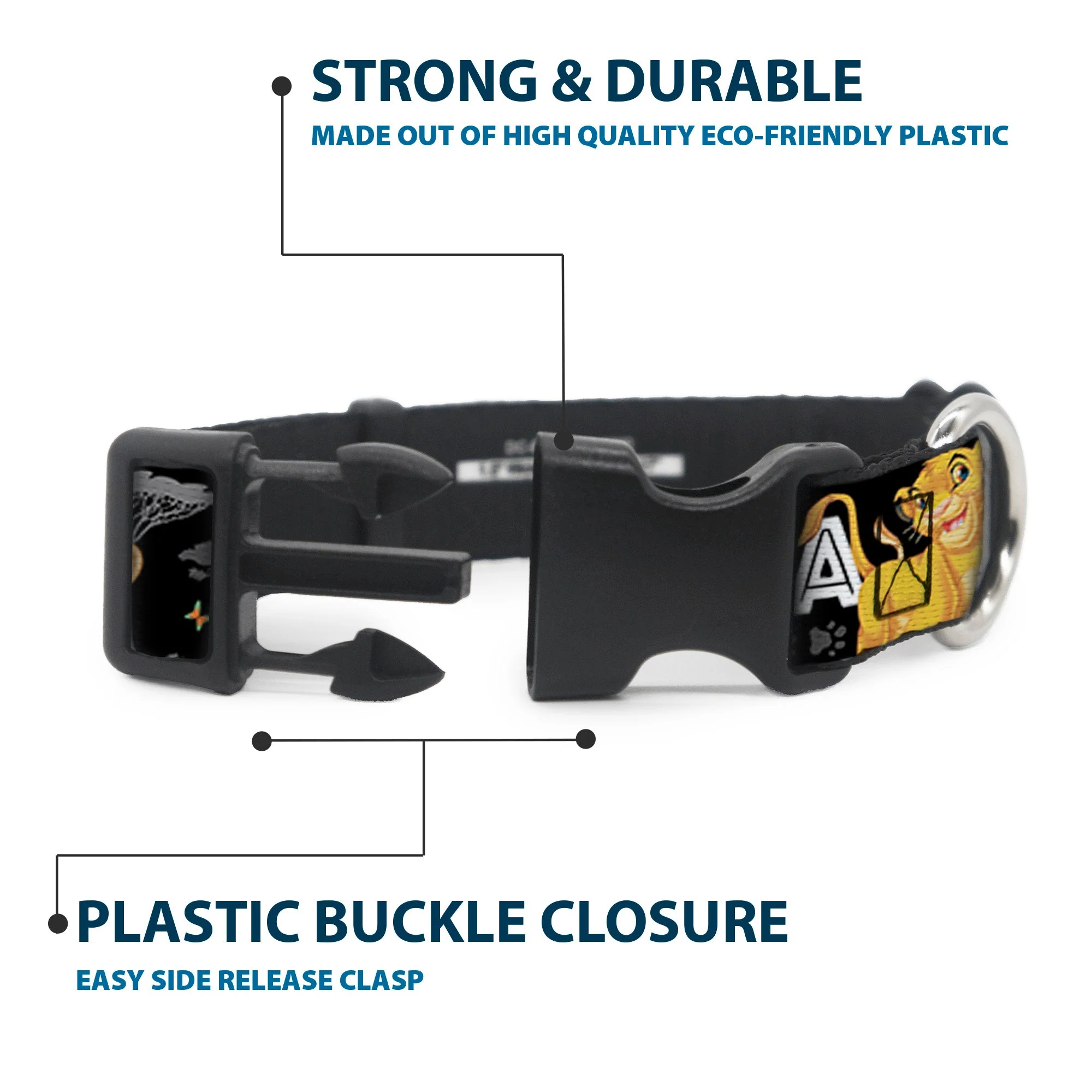 Plastic Clip Collar - Lion King Simba & Nala HAKUNA MATATA - Image 4