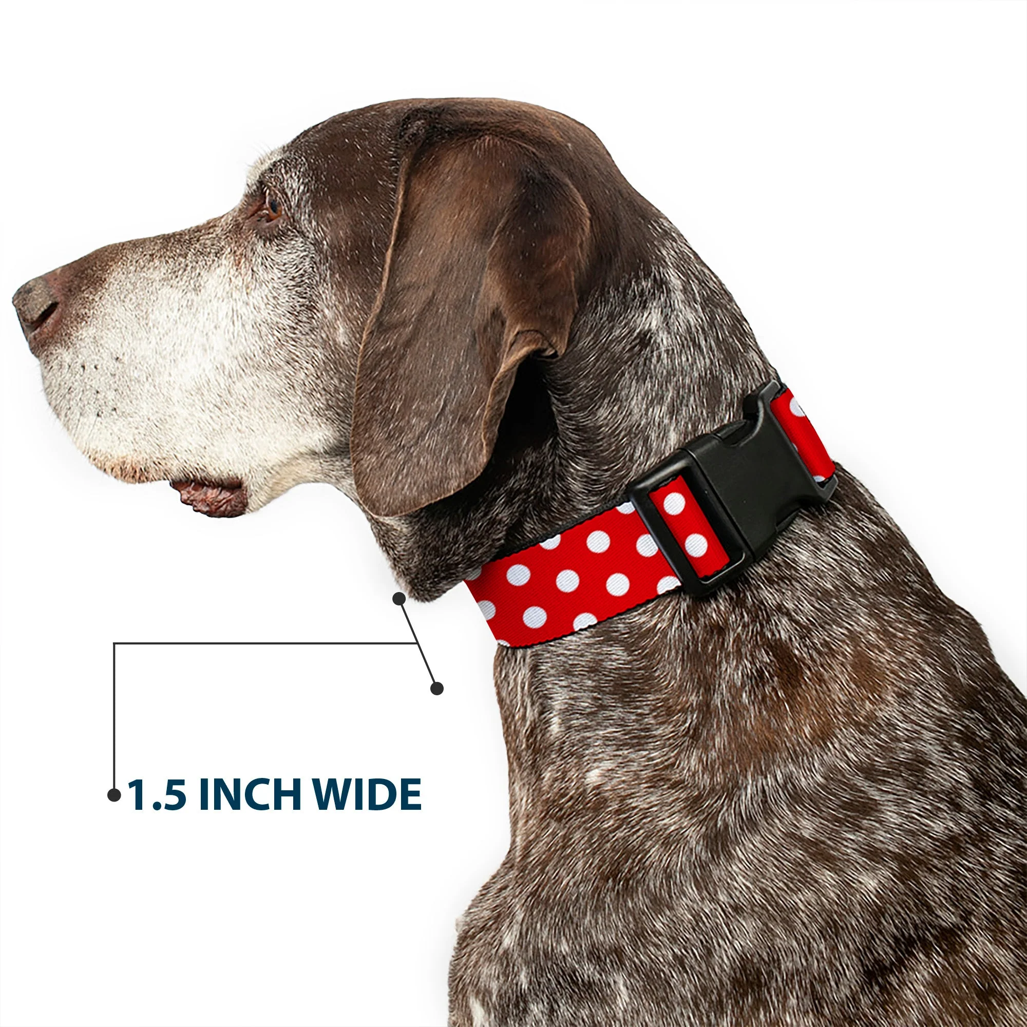Plastic Clip Collar - Minnie Mouse Polka Dots Red/White - Image 7